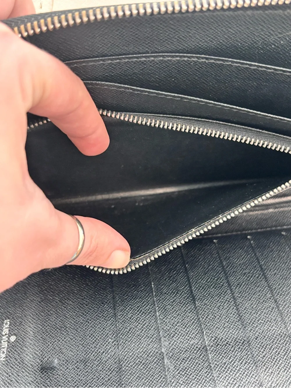 Louis Vuitton Taiga Atoll Travel Organizer Clutch Wallet